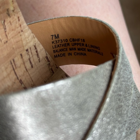 Kork-Ease “Ava” Wedge Sandals in Metallic Gold Leather - Picture 7 of 7